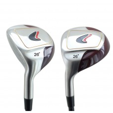 AGXGOLF Men's Left Hand 26 Degree  Utility Fairway Wood wGraphite Shaft: Choose Length & Flex: Free Head Cover Made in USA 